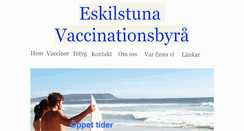 Desktop Screenshot of eskilstunavaccin.se