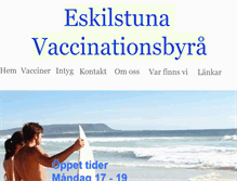 Tablet Screenshot of eskilstunavaccin.se